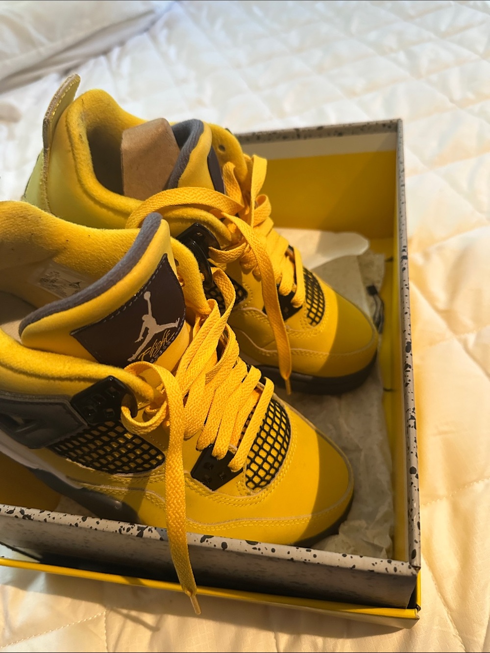 Jordan Retro 4 lightning sneakers - Picture 2 of 5